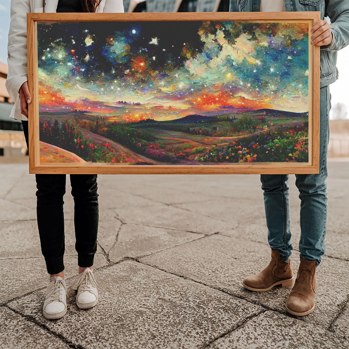 Starry Night-Inspired Art Print, Spiritual Night Sky - Image 5