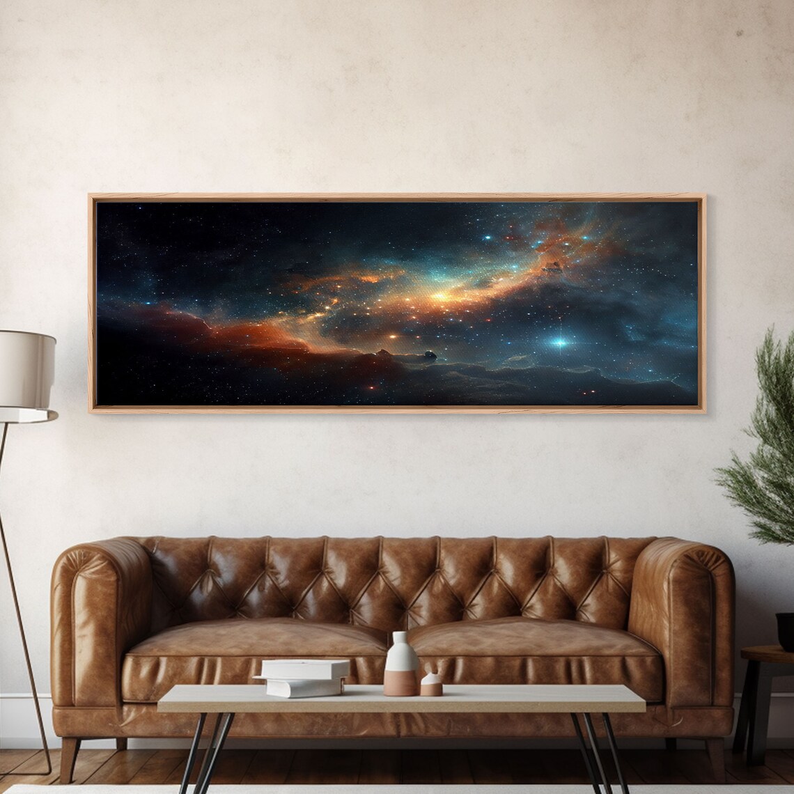 Van Gogh-Inspired Starry Night Sky Panoramic Art Print - Image 5