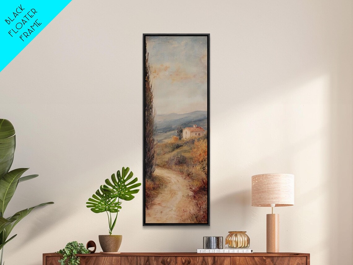 Tuscany Farmhouse Rolling Hills Cypress Vintage Countryside Poster - Image 5