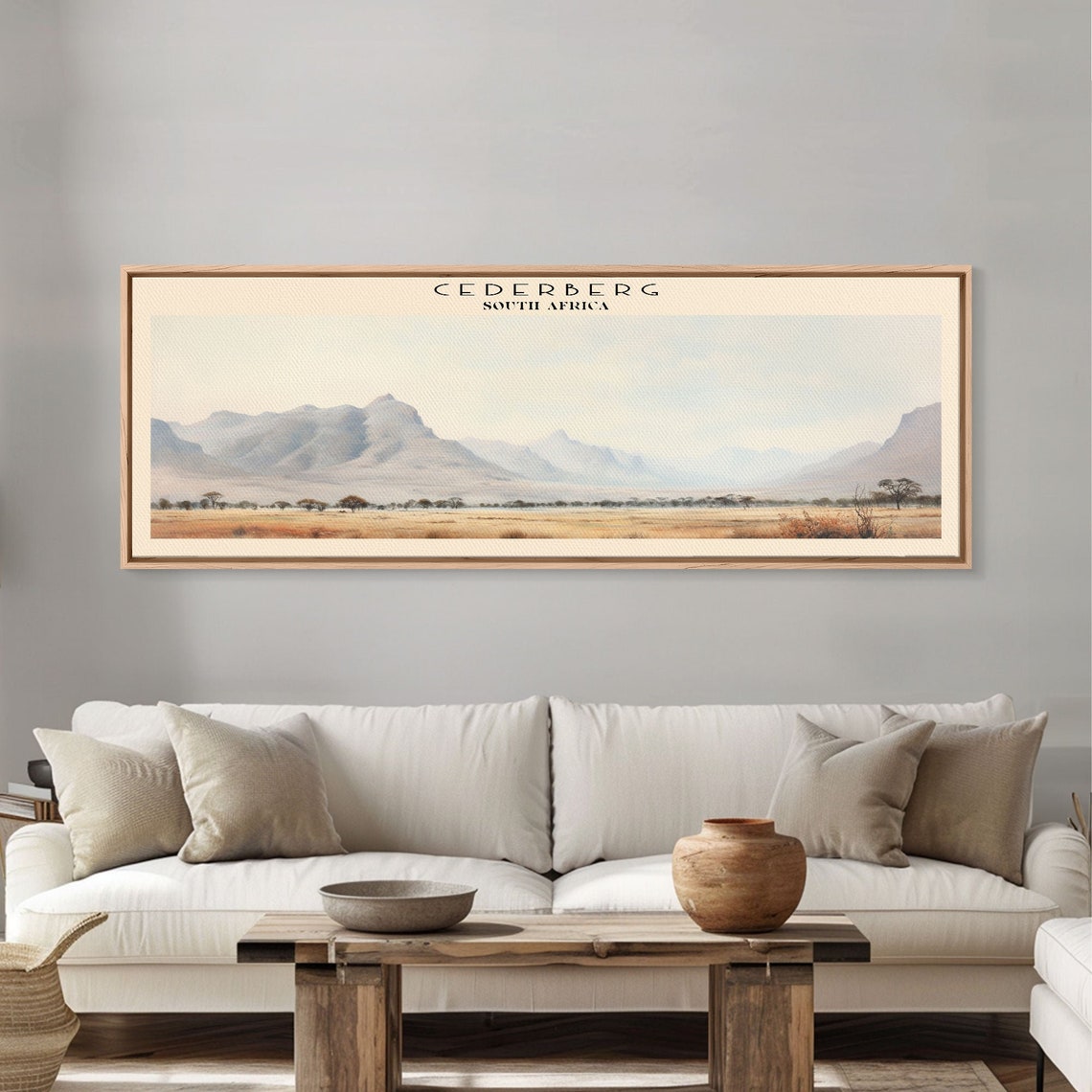 Cederberg South Africa Mountain Range Golden Savanna Travel Poster - Image 3
