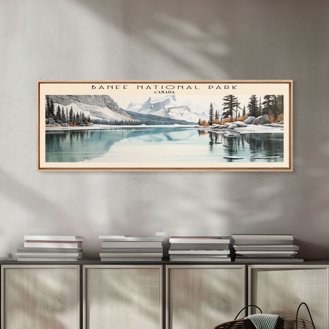 Banff National Park Canada Turquoise Lake Alpine Reflection Poster - Image 3