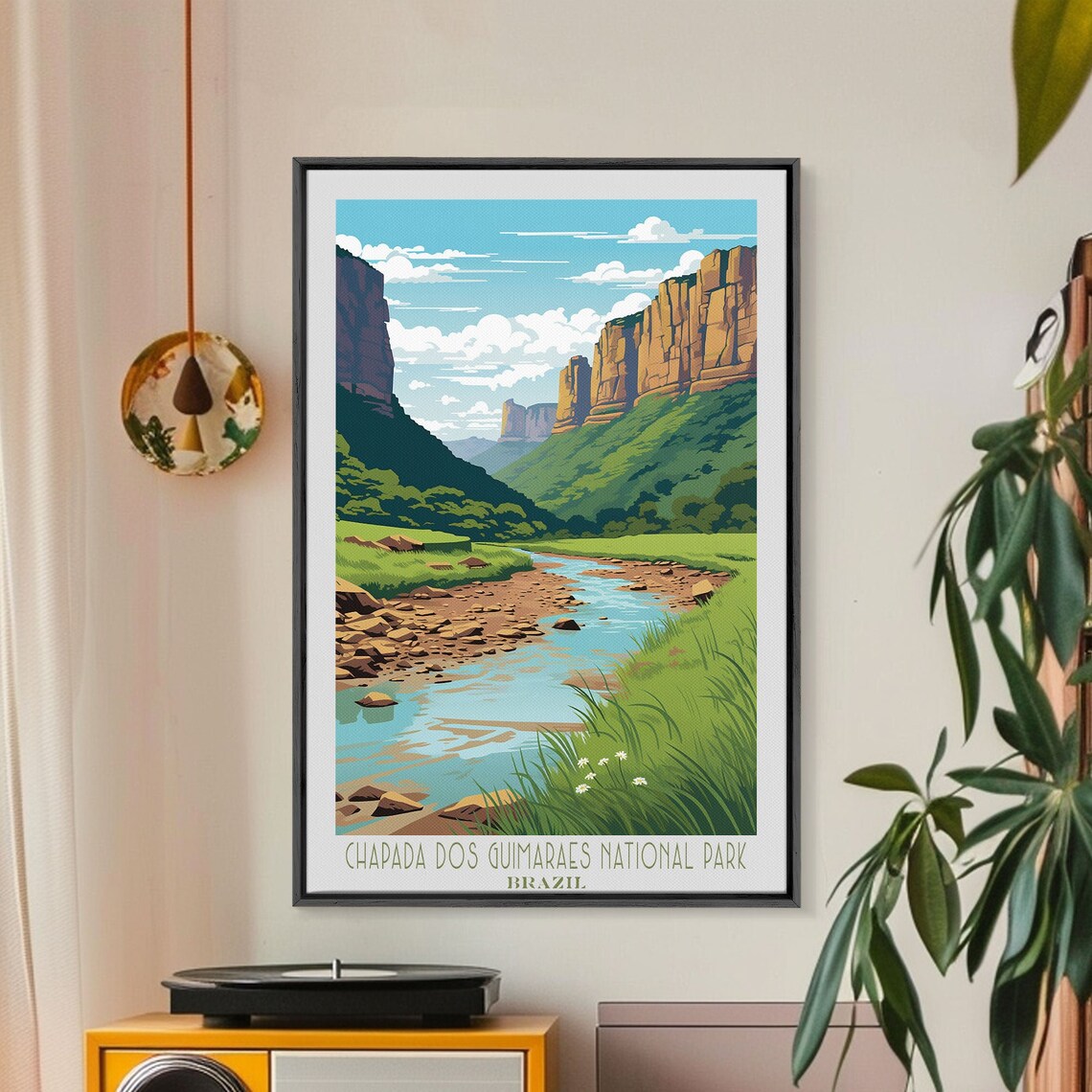 Chapada dos Guimaraes National Park Brazil Canyon River View Poster - Image 2