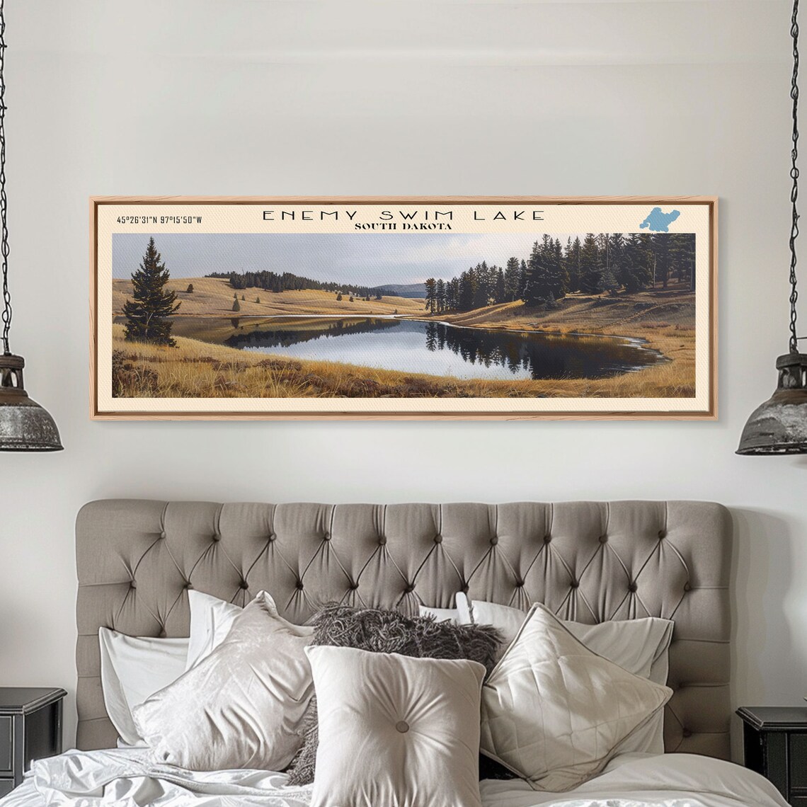 Enemy Swim Lake South Dakota Golden Prairie Hills Pond Poster - Image 4