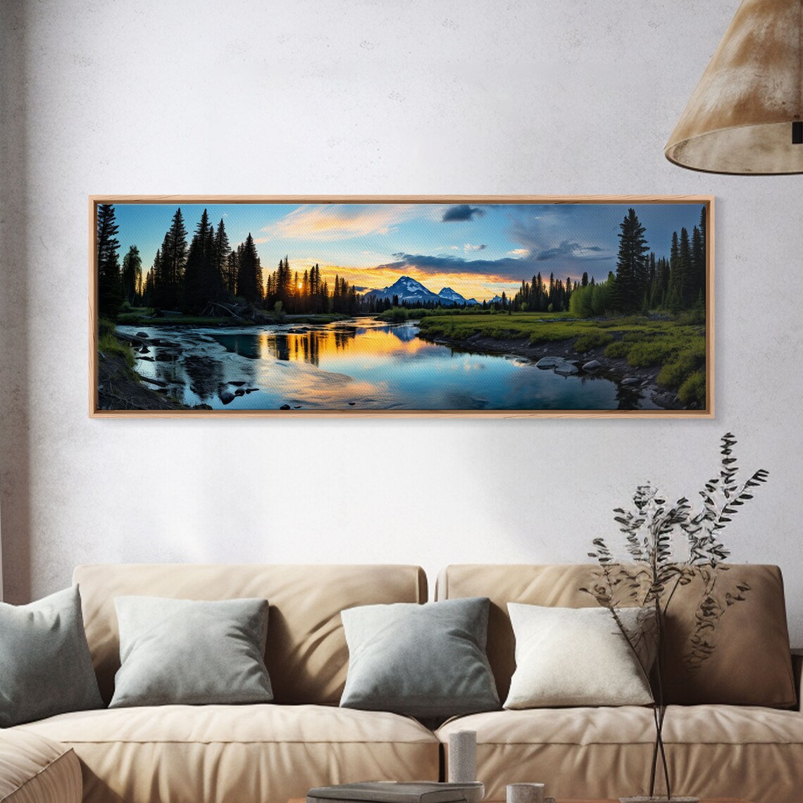 Banff National Park Sunset Panorama Art Print - Image 4