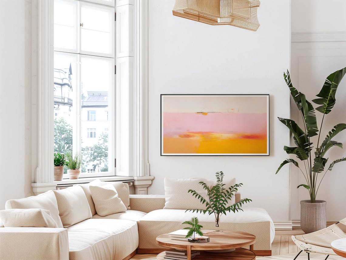 Abstract Frame Tv Art Art For Frame Tv Bright Abstract Oil Painting Bold Abstract Art 068 - Image 5