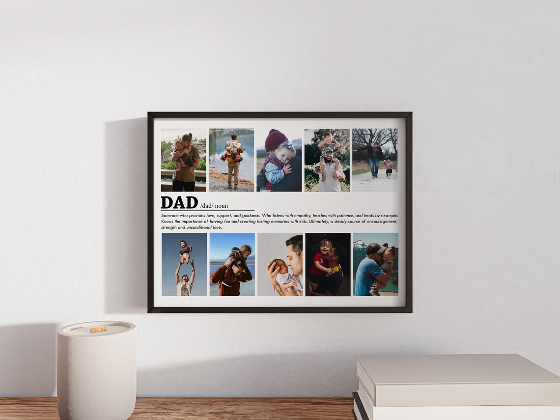 Dad Definition Customizable Photo Collage Gift - Image 3