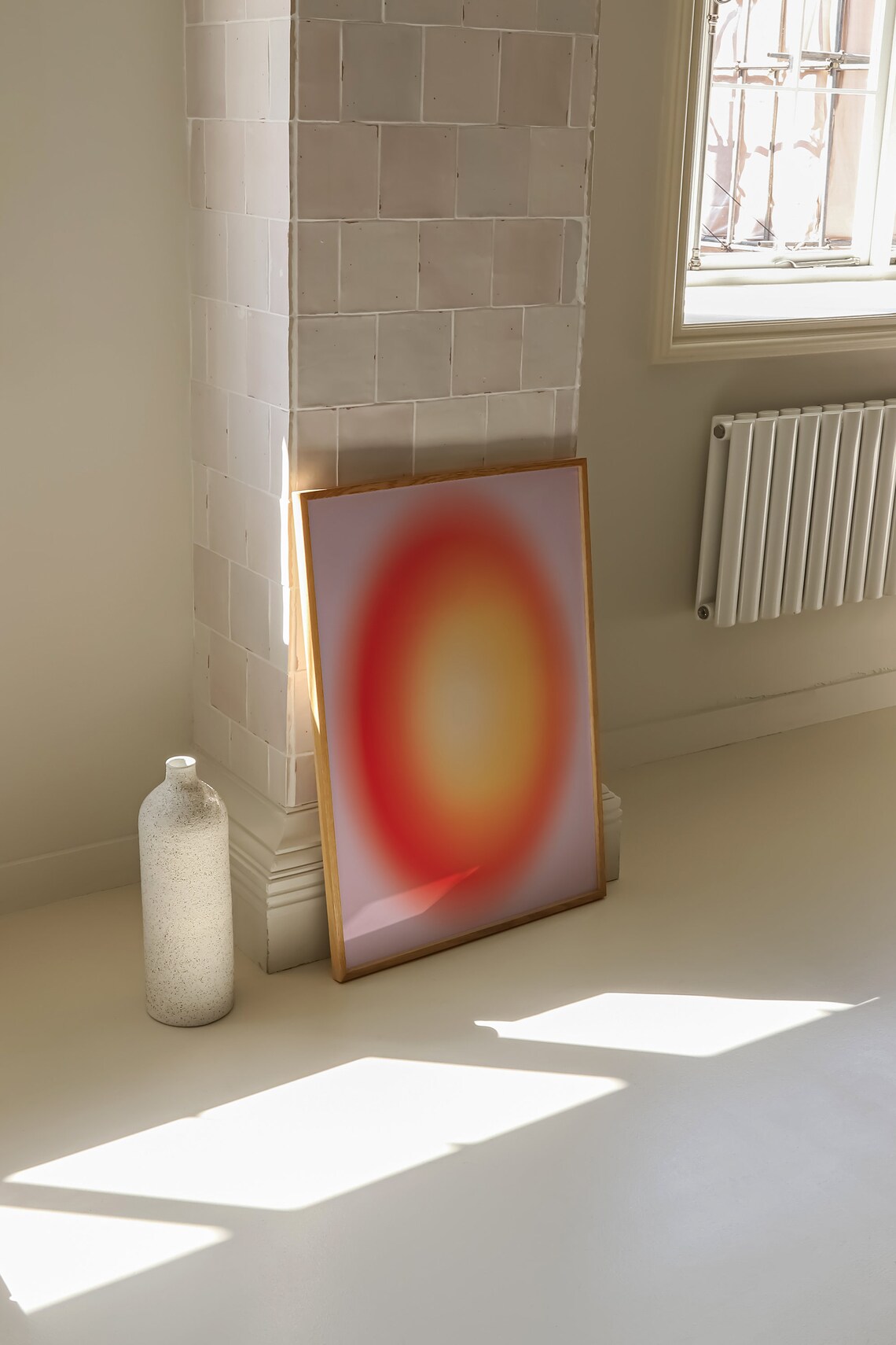 Gradient Aura Pink Orange Purple Aesthetic Prints Aura Gradient Poster Pink Orange Gradient Glowing Wall Art Blurry Wall Art - Image 3