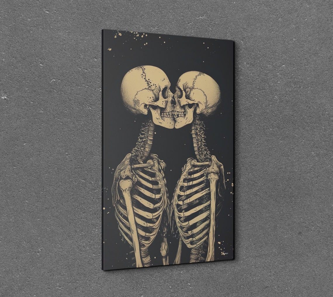 Romantic Skeleton, Halloween Art Print - Image 3
