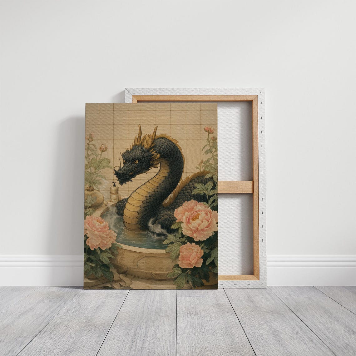 Dragon In A Bath Of Blossoms