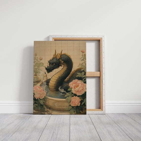 Dragon In A Bath Of Blossoms