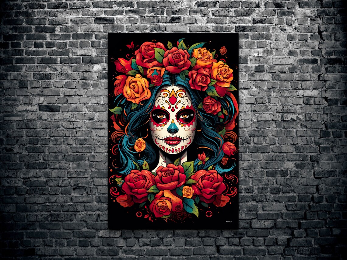 Day Of The Dead Poster, Dia De Los Muertos