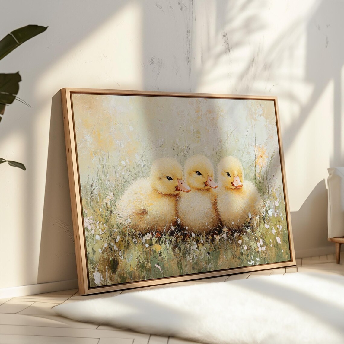 Adorable Ducklings, Whimsical Nature Animal Art Print - Image 3
