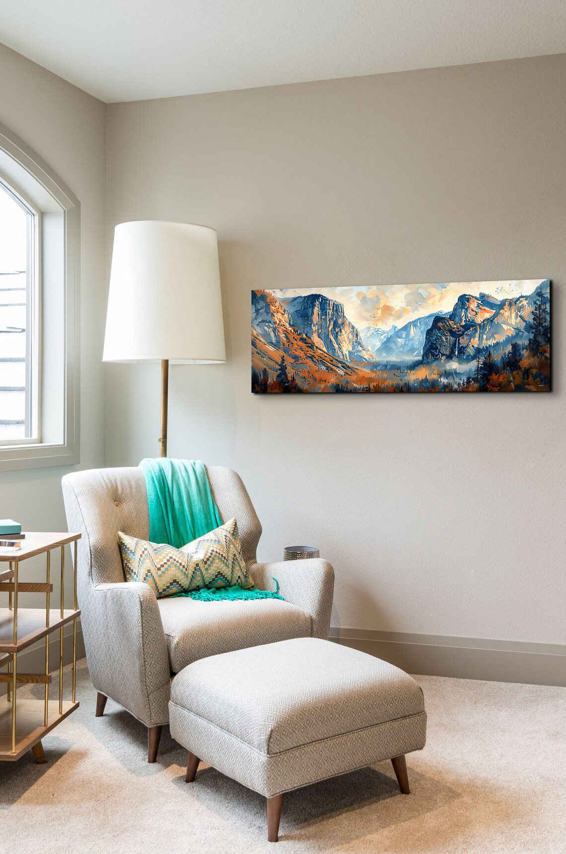 Yosemite National Park Mid-Century Modern Art Print - Image 6