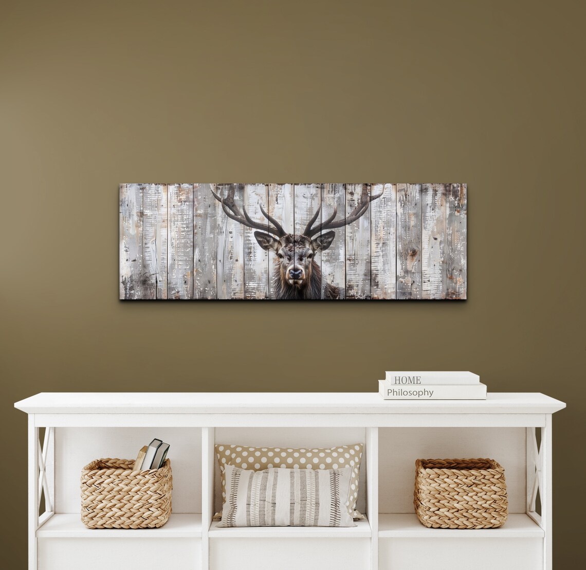 Deer Art, Rustic Cabin Vacation House Wall Art - Image 7