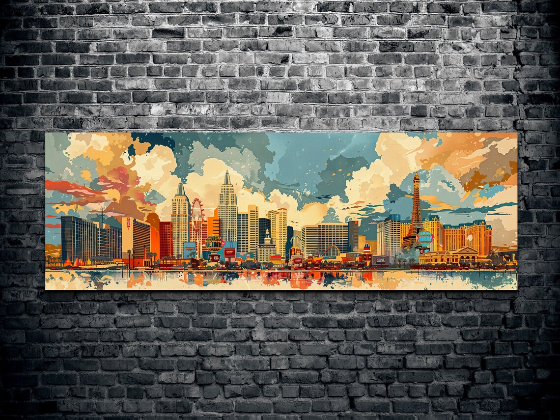 Las Vegas Strip, Mid Century Modern Art Print - Image 2