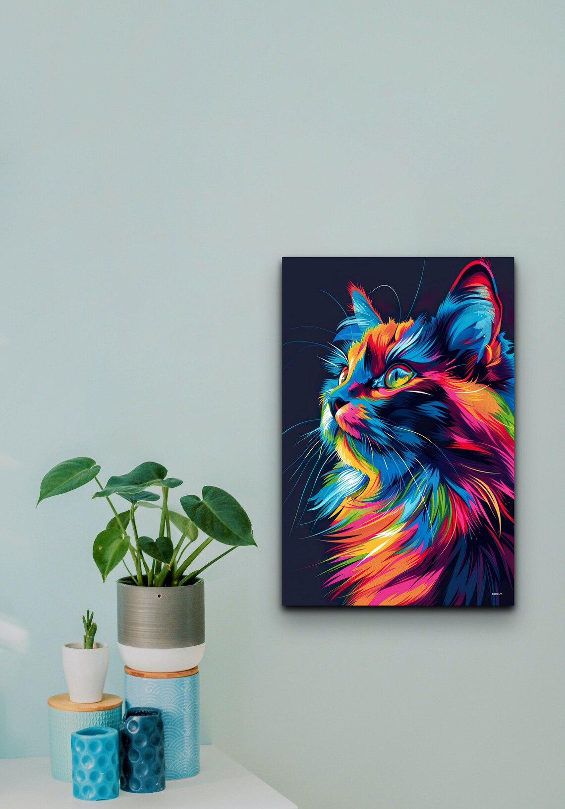 Siberian Cat Portrait Art Print, Animal Decor - Image 6