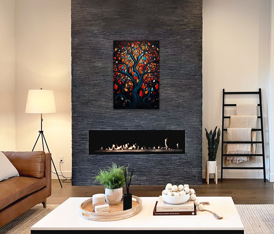 Colorful Tree Of Life Trees Wall Art Print - Image 7
