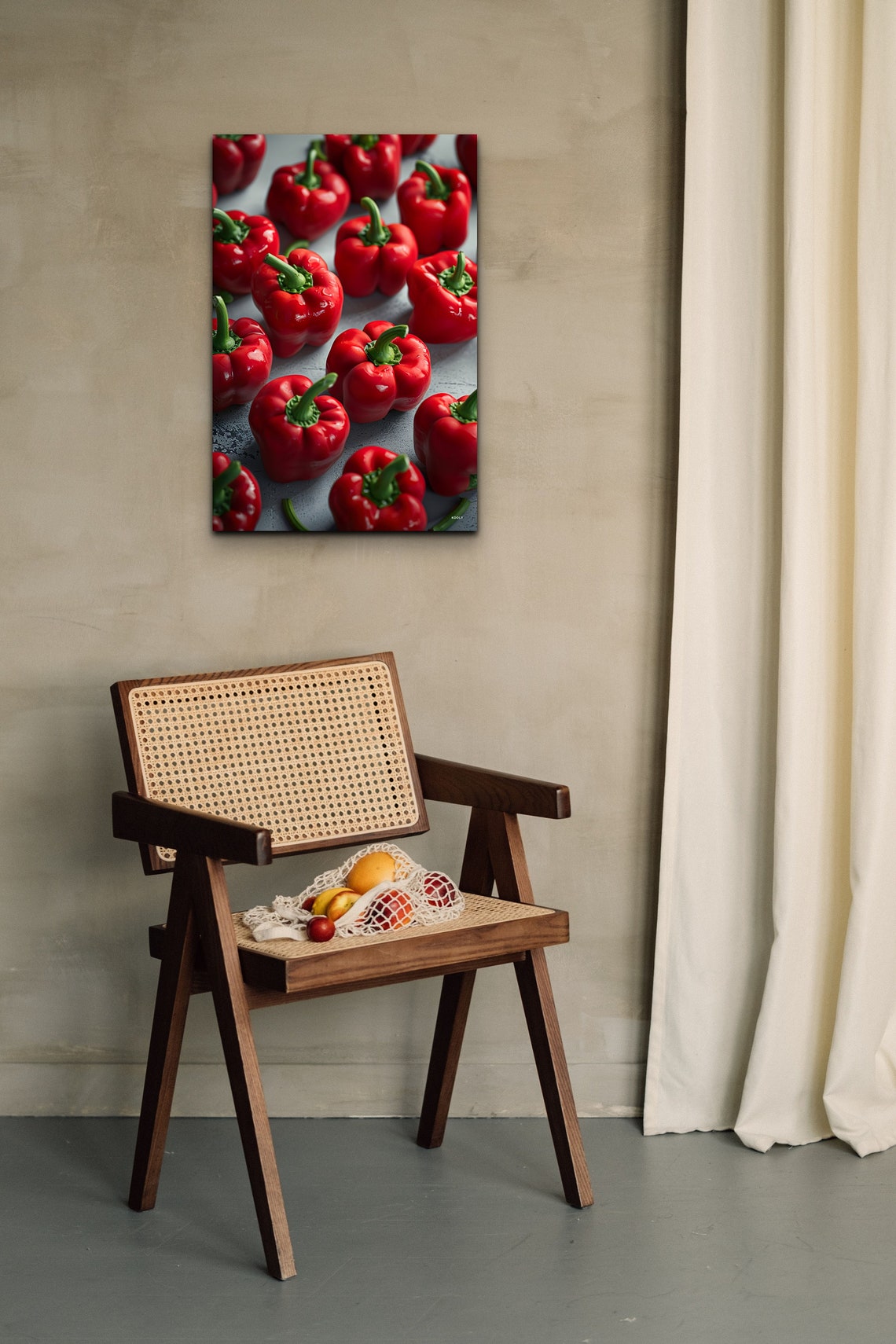 Red Bell Peppers Still Life Photography Vibrant Kitchen Print - Image 4