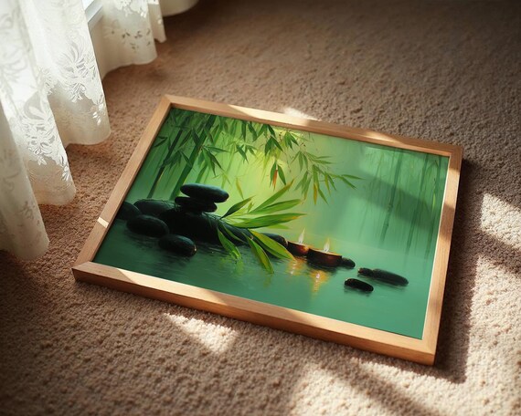 Tranquil Bamboo Serenity Art Print