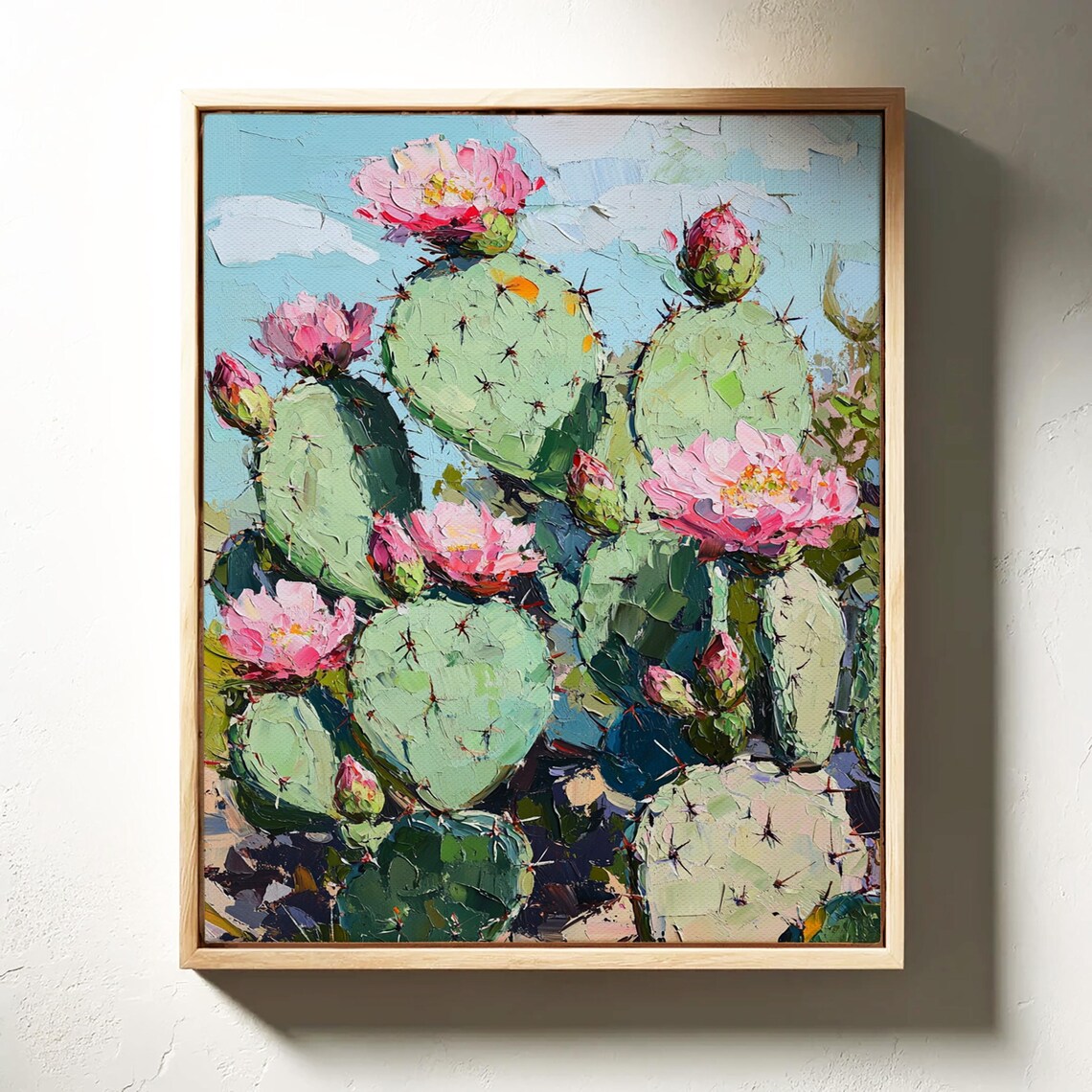 Prickly Pear Cactus Art Print, Desert Botanical - Image 3