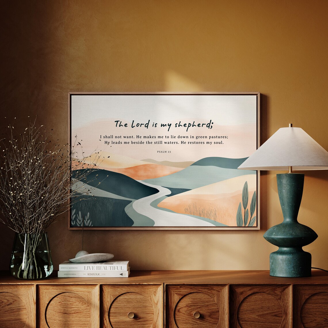 Psalm 23 The Lord Is My Shepherd, Bible Verse - Image 4