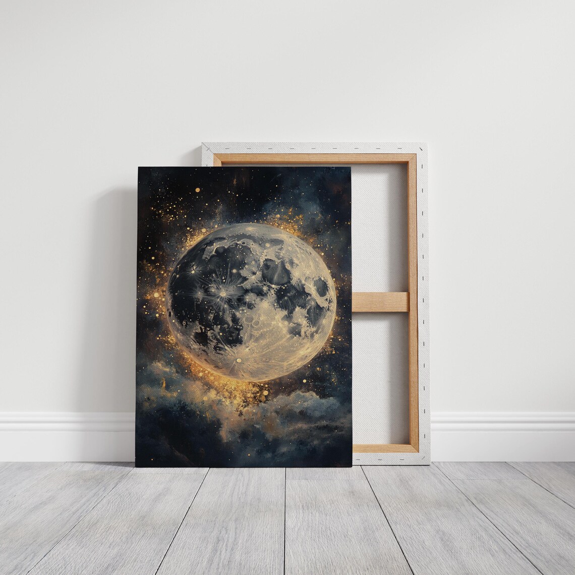 Full Moon Art, Mystical Celestial Wall Decor - Image 3