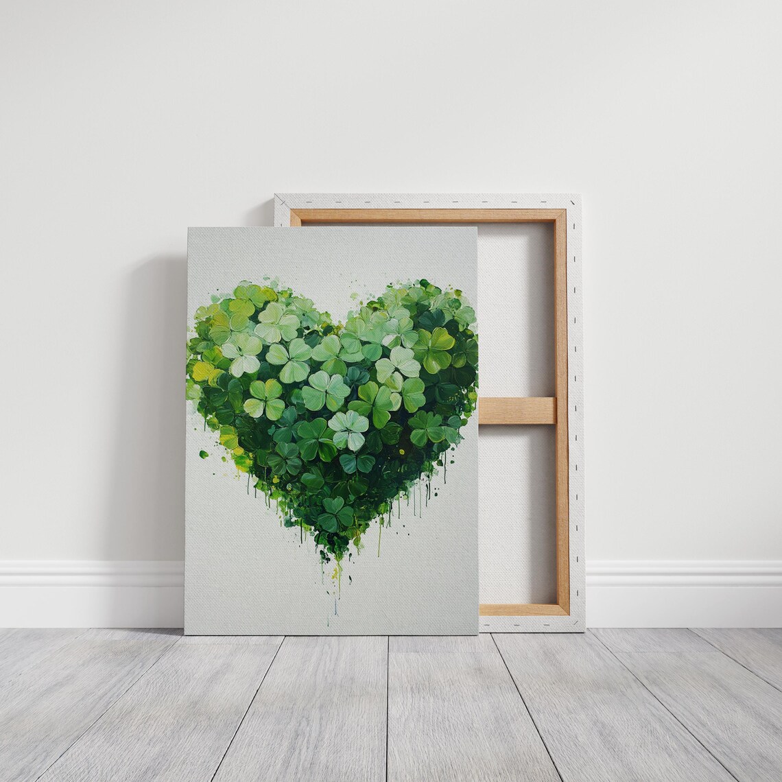 Heart Shaped Clover Art Print, Nature Themed - Image 5