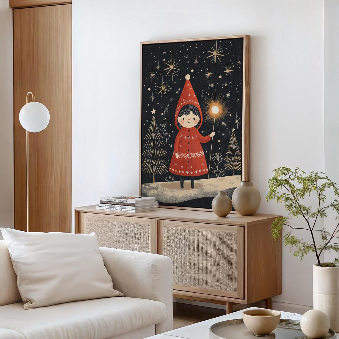 Rustic Christmas Farmhouse Wall Art Print - Image 4