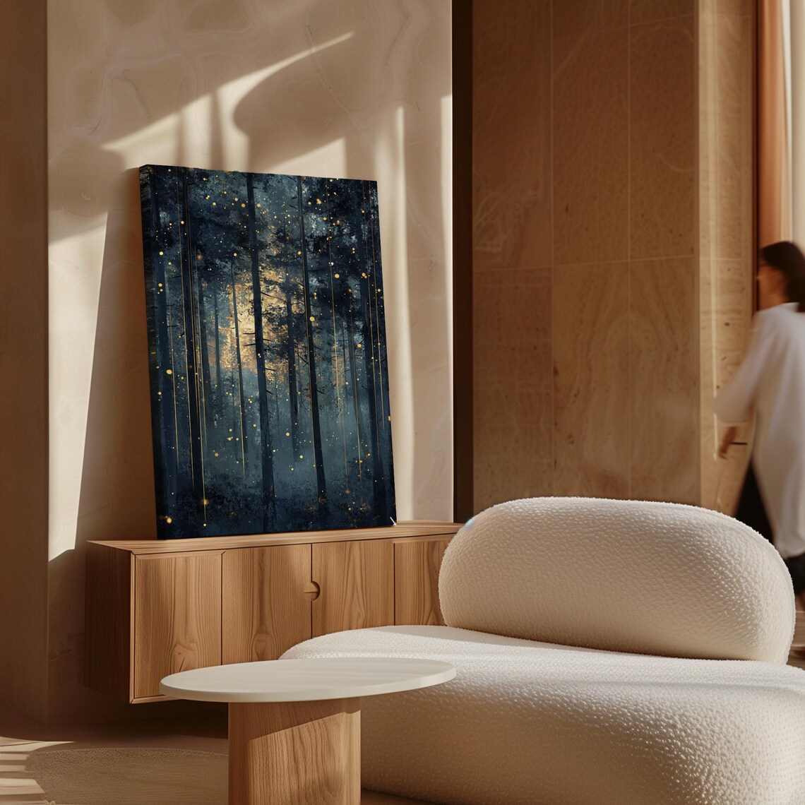 Enchanted Forest At Twilight With Fireflies Magical Woodland Poster - Image 7