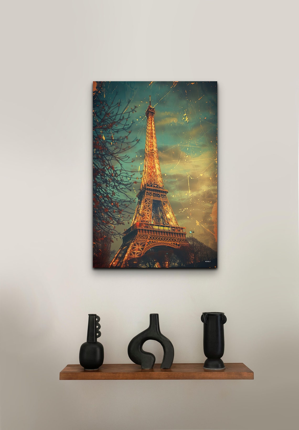 Eiffel Tower Mid-Century Modern Poster - Image 4