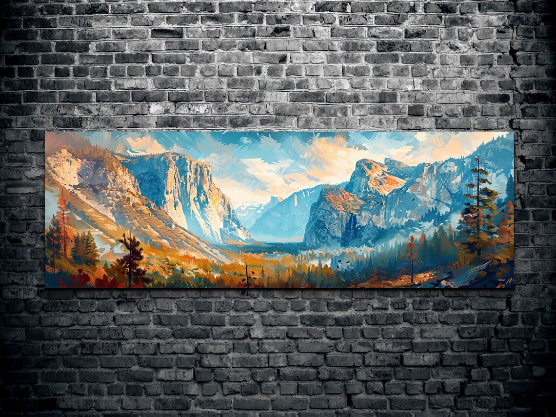 Yosemite National Park, Mid Century Modern Art Print - Image 2