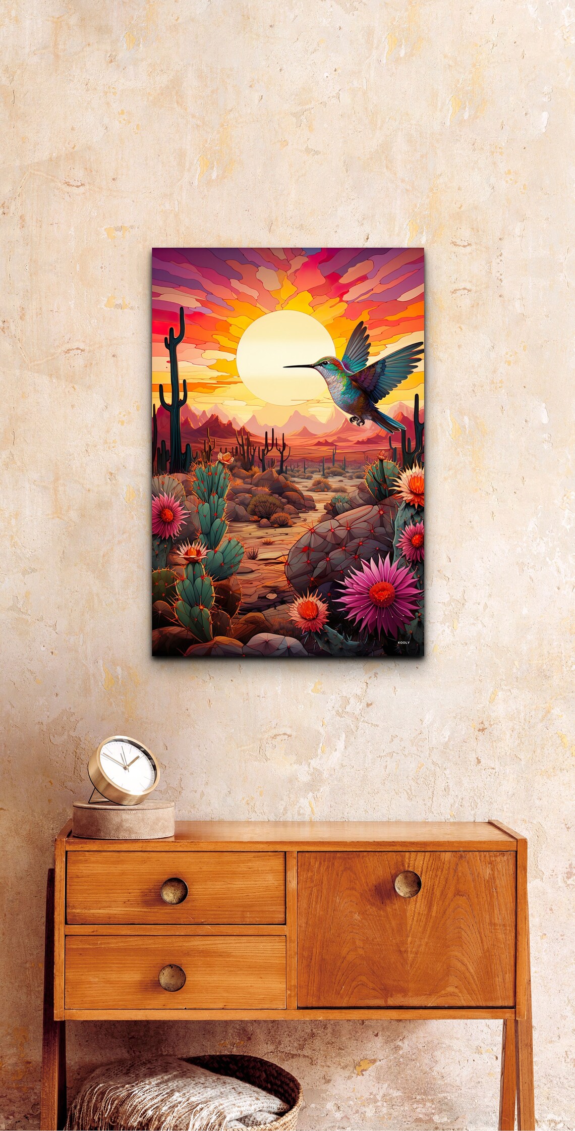 Costa Hummingbird Watercolor Bird Art Print - Image 3