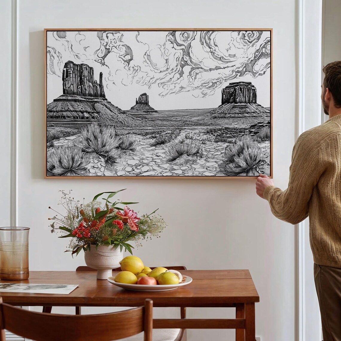 Monument Valley Western Landscape Art Print