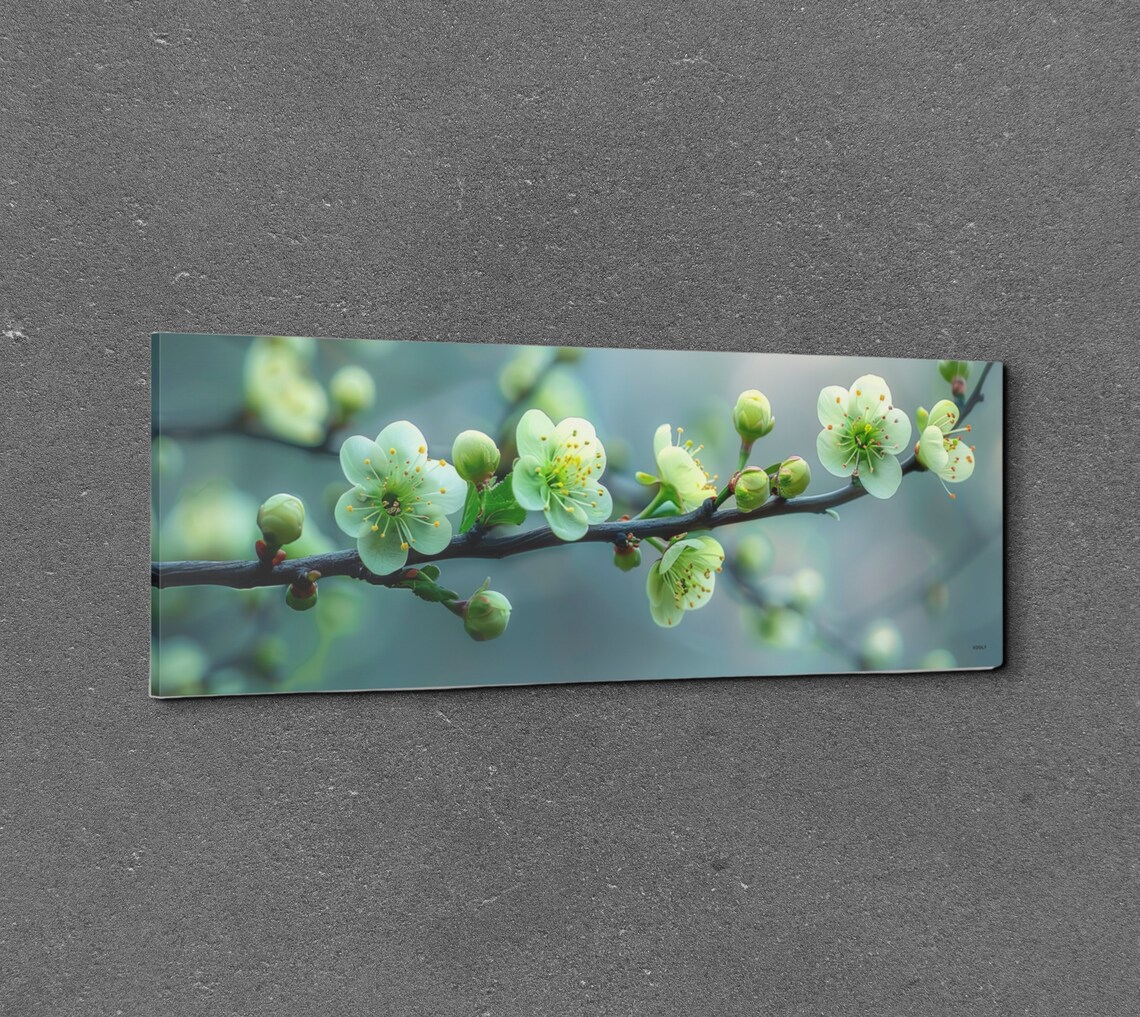 Green Plum Blossoms, Panoramic Nature Landscape - Image 5