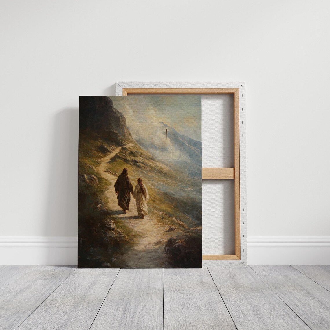 Jesus Walking With Disciple, Faithful Journey - Image 6