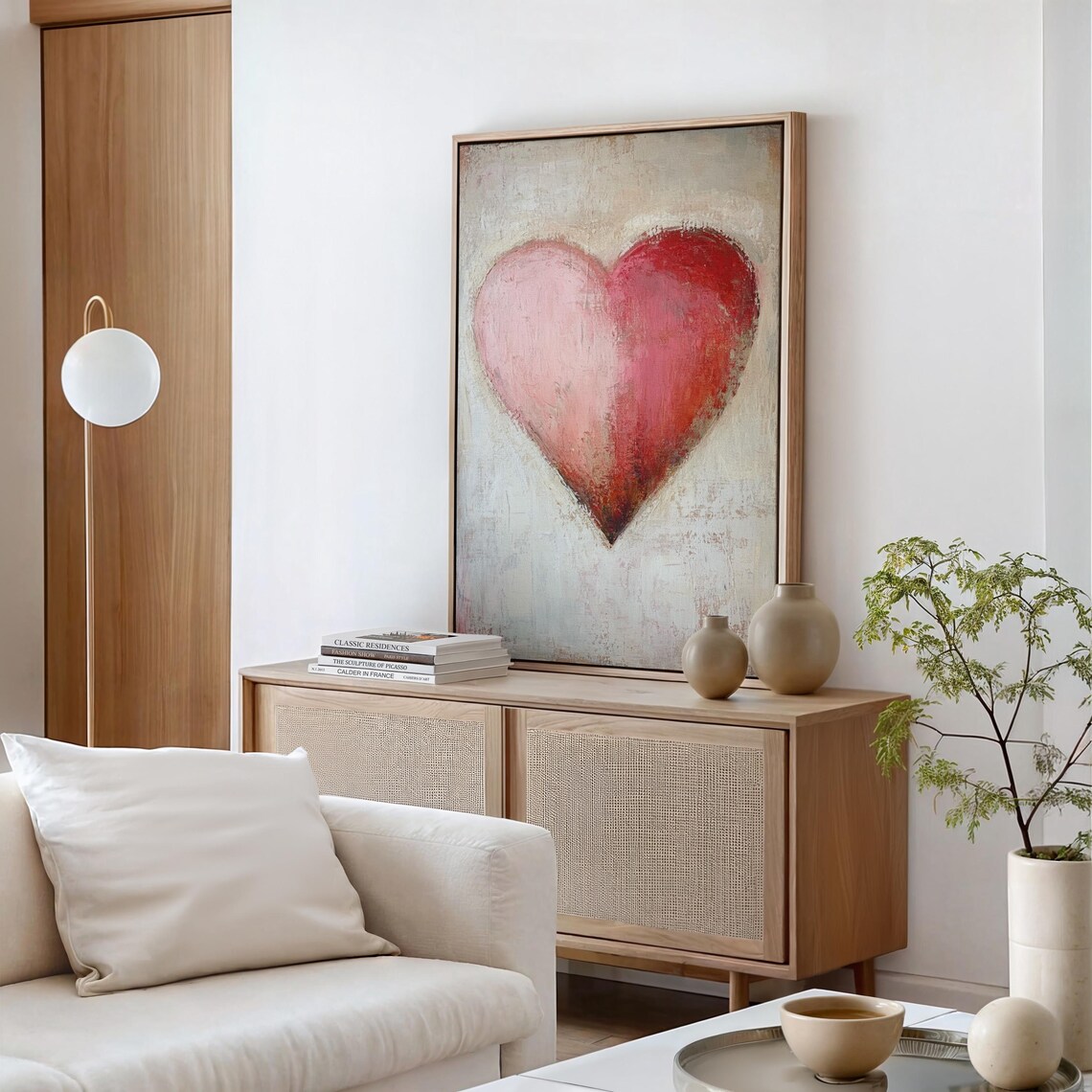 Abstract Heart Art Print, Romantic Minimalist Love - Image 6