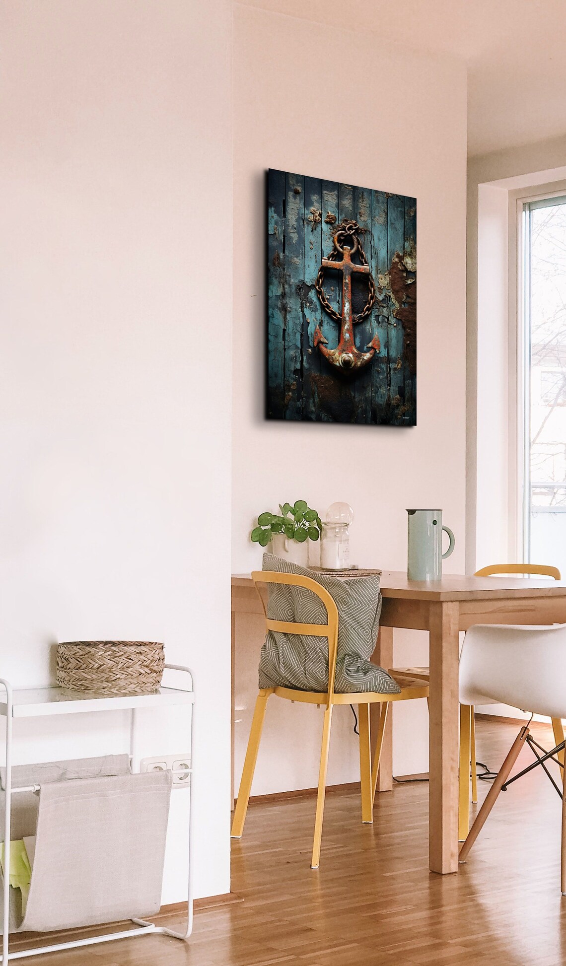 Rusty Anchor Nautical Wall Art, Boathouse Decor - Image 5