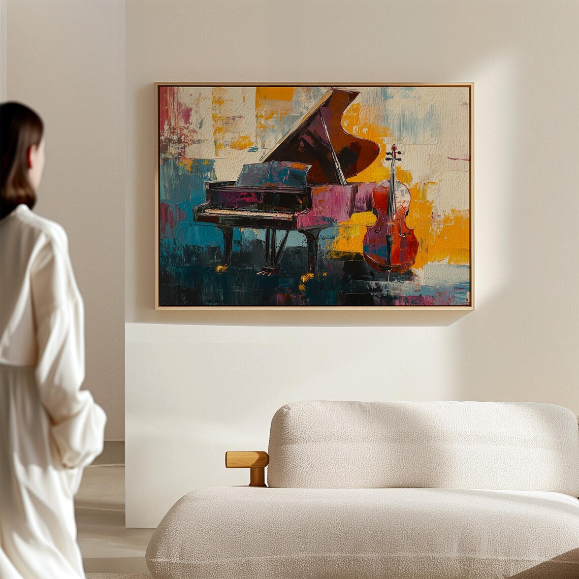 Abstract Piano And Cello Art Print, Expressionist - Image 7