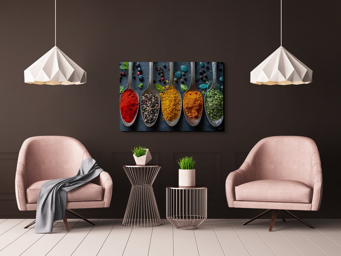 Herbs And Spices Art Print, Modern Kitchen Decor - Image 7