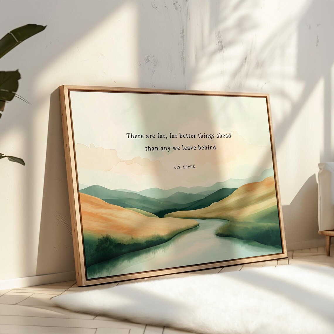 C.S. Lewis Quote Art Print, Inspirational Decor - Image 3
