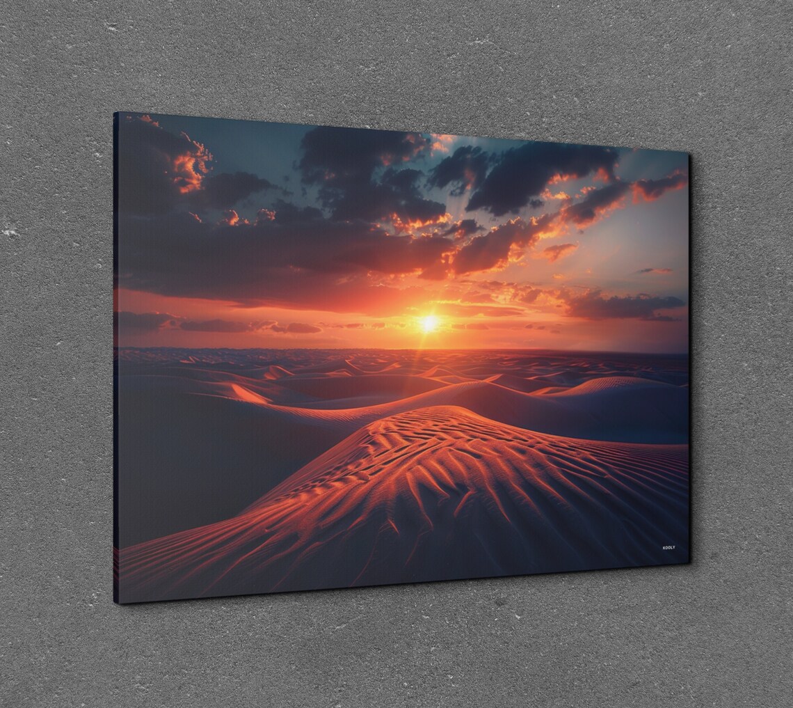 Desert Dunes At Dusk - Minimalist Nature Scene - Image 7