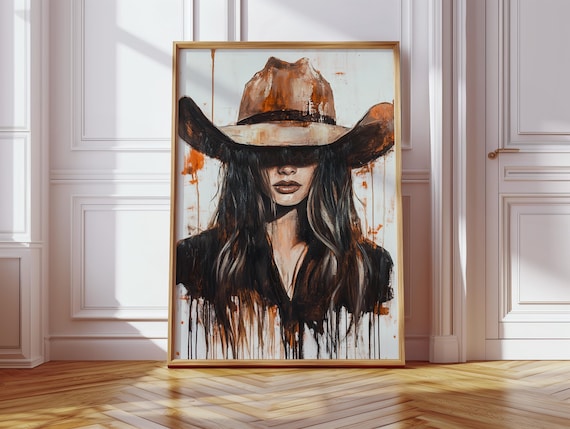 Cowgirl Wall Art, Western Woman Art Print