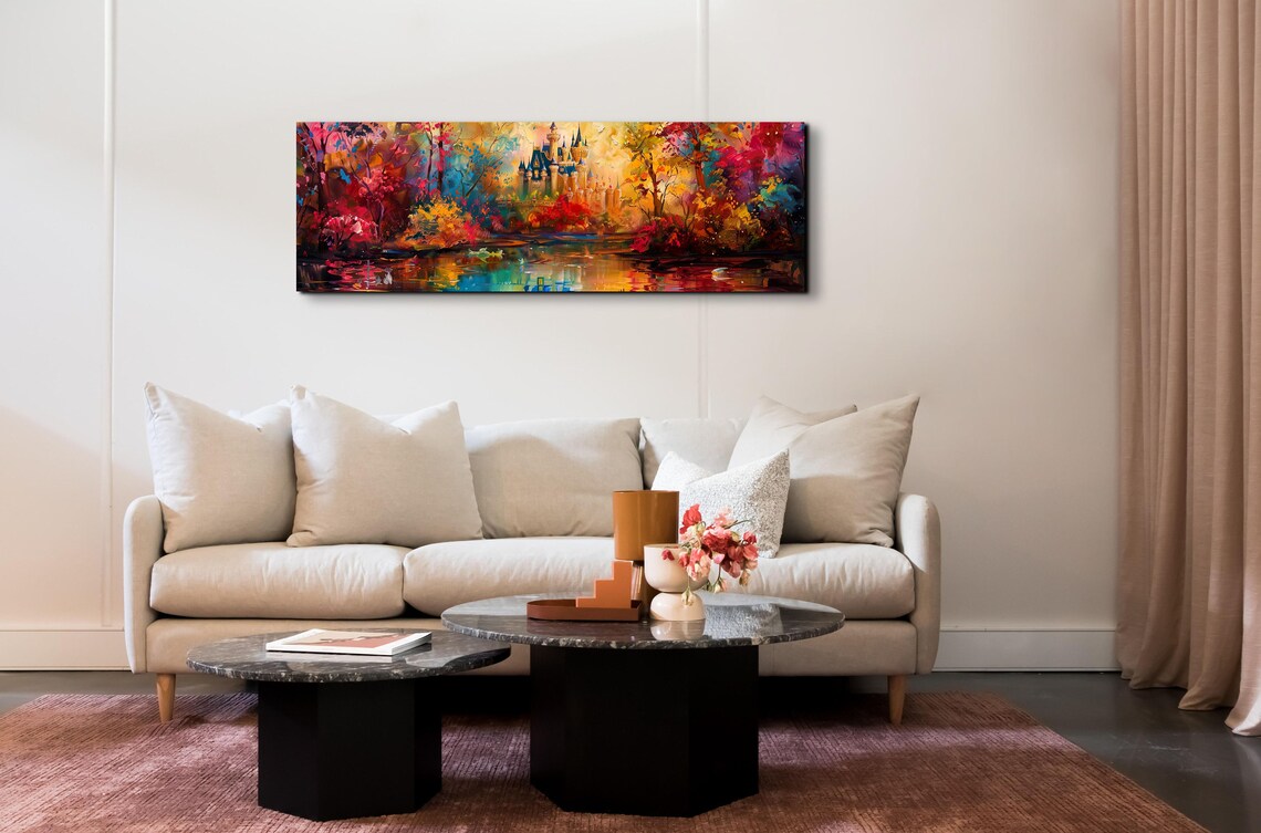 Enchanted Castel Painting Style Wall Art Print - Image 6