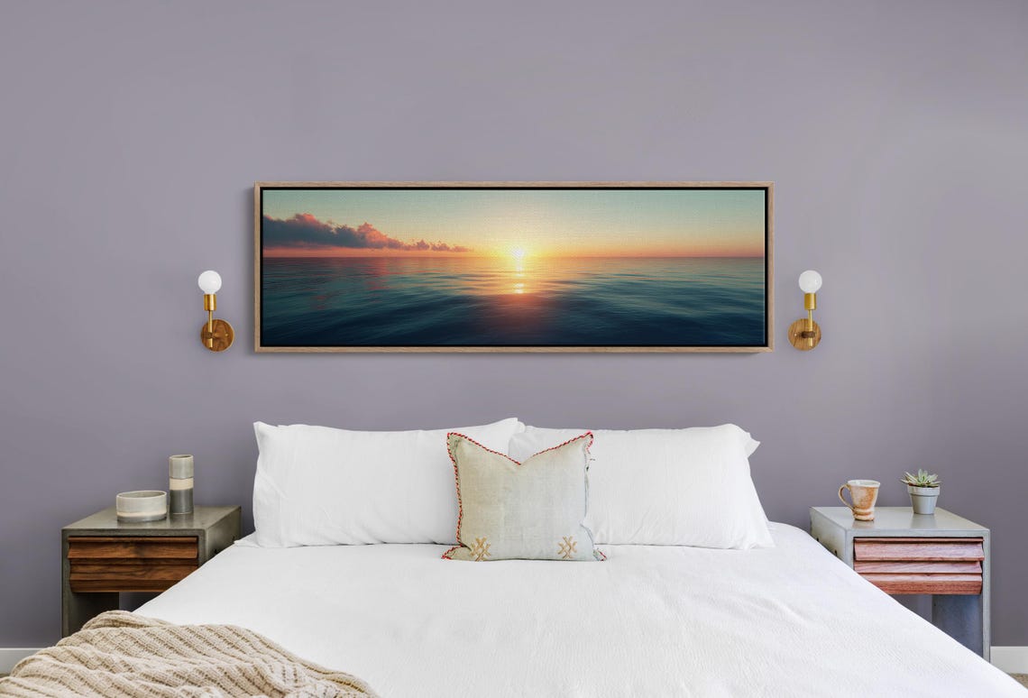 Serene Ocean Sunset Golden Sun Path Calm Water Coastal Scene Poster - Image 5