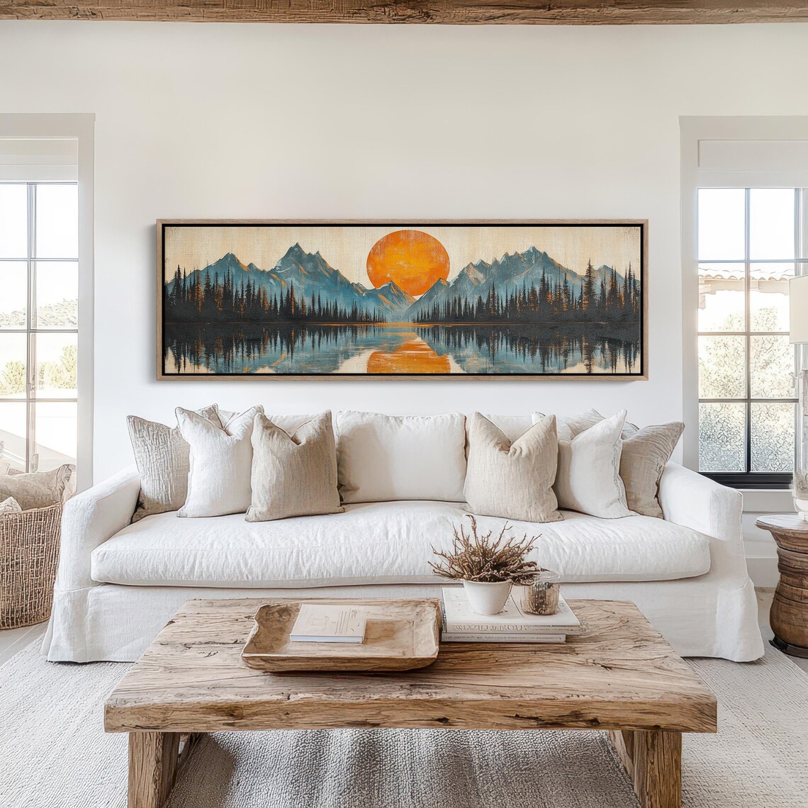 Denali Mountain Sunrise Reflection Art Majestic Denali Mountains Over Serene Lake Sunlit Peaks Modern Rustic Nature Wall Decor - Image 6