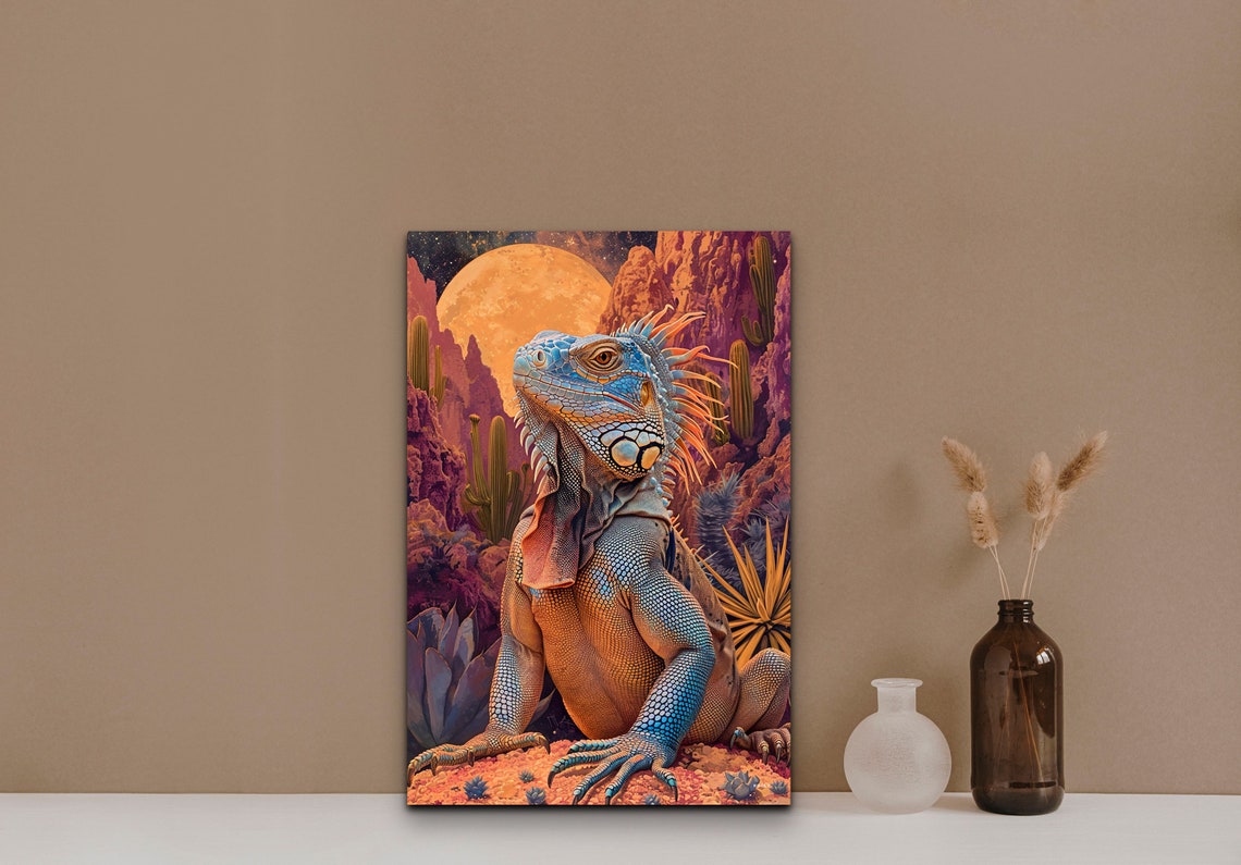 Iguana - Modern Art Print - Image 4