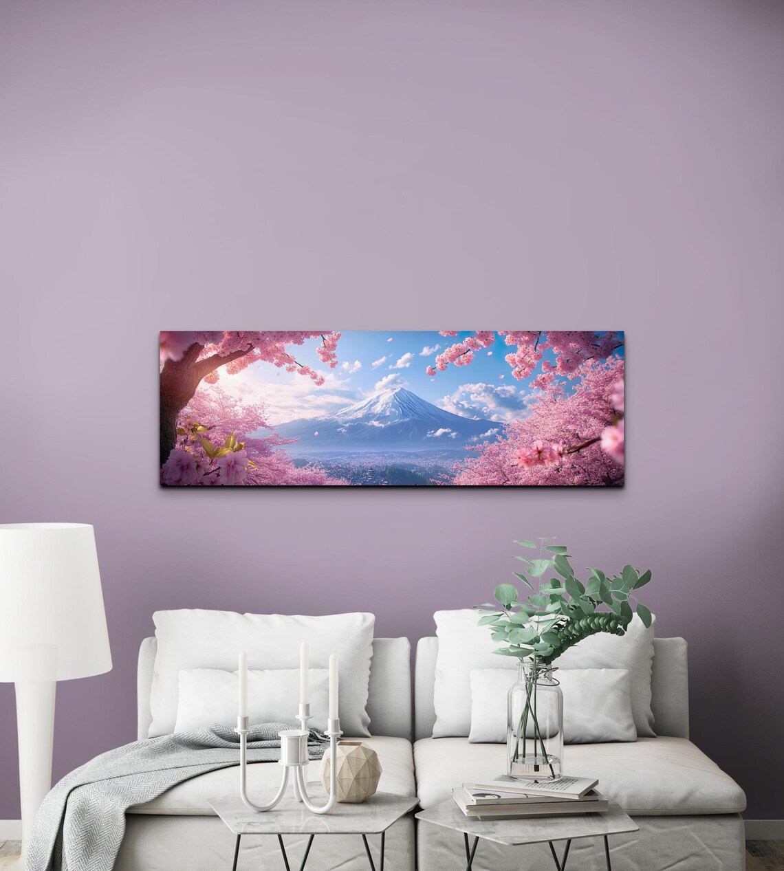 Mount Fuji Art Print, Japanese Mountain Dreamscape - Image 3