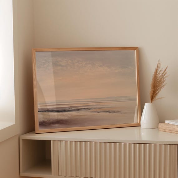 Minimalist Coastal Seascape, Art Print