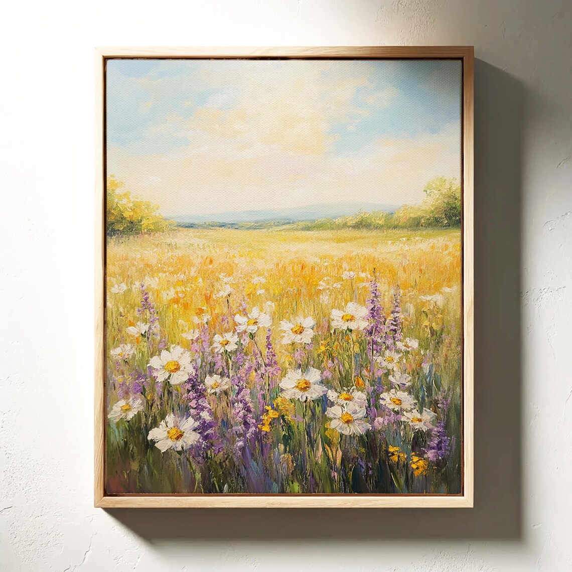 Golden Meadow With Wildflowers, Summer Landscape - Image 5
