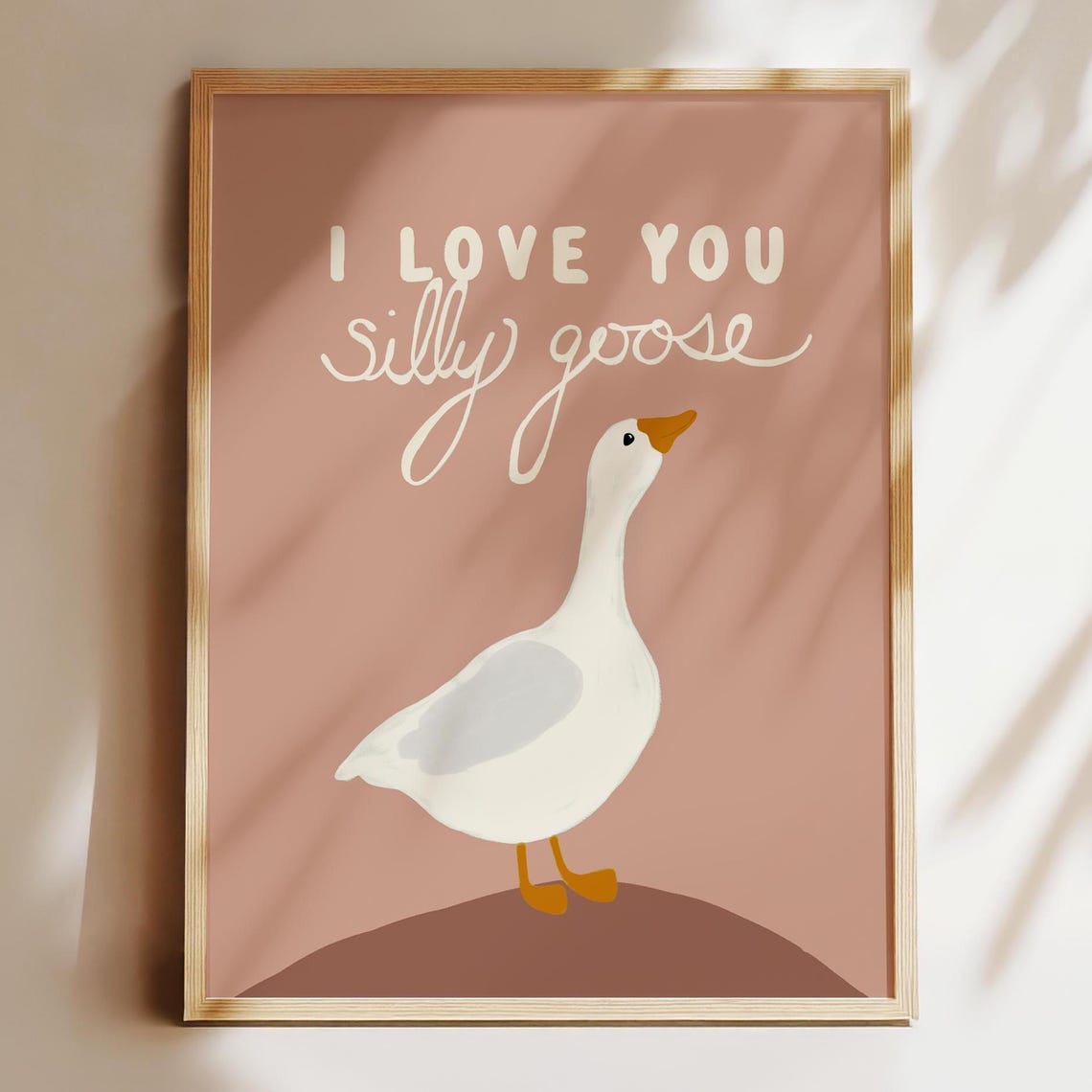 Silly Goose Nursery Wall Art Print